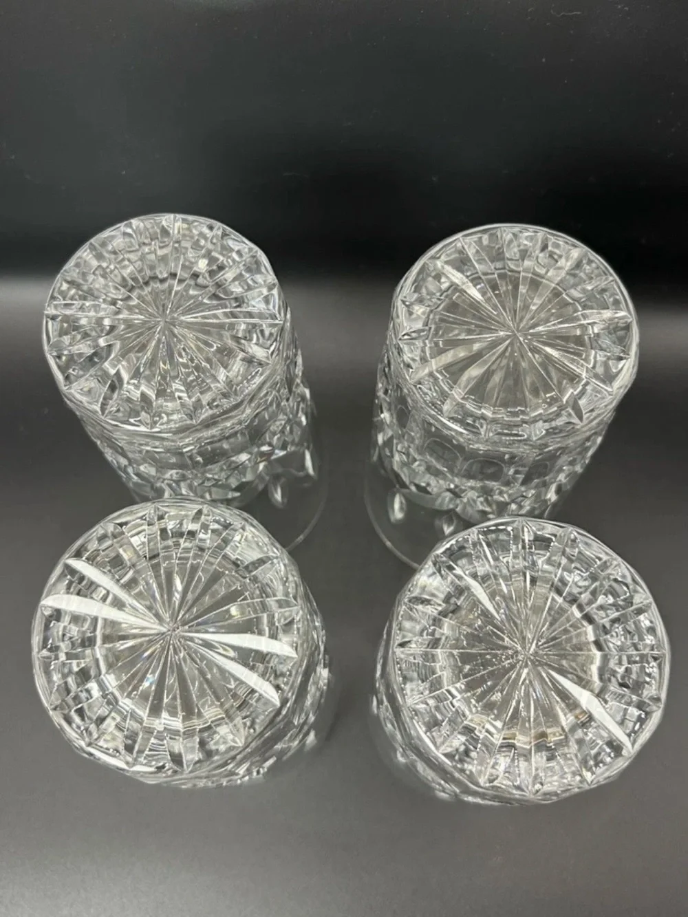 Set of 4 Waterford Lismore Highball Glasses  Seahorse Logo